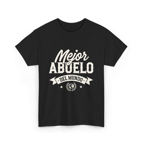 Mejor Abuelo Abuelo Mundial T-Shirt - Black