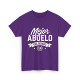 Mejor Abuelo Abuelo Mundial T-Shirt - Purple