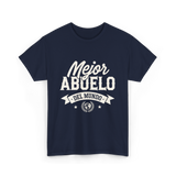 Mejor Abuelo Abuelo Mundial T-Shirt - Navy