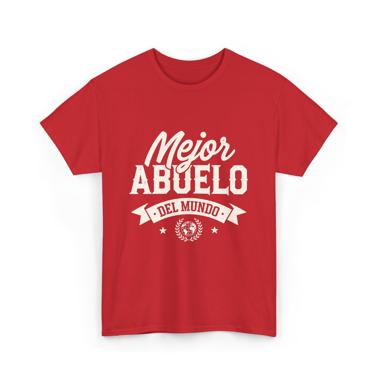 Mejor Abuelo Abuelo Mundial T-Shirt - Red