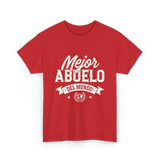 Mejor Abuelo Abuelo Mundial T-Shirt - Red