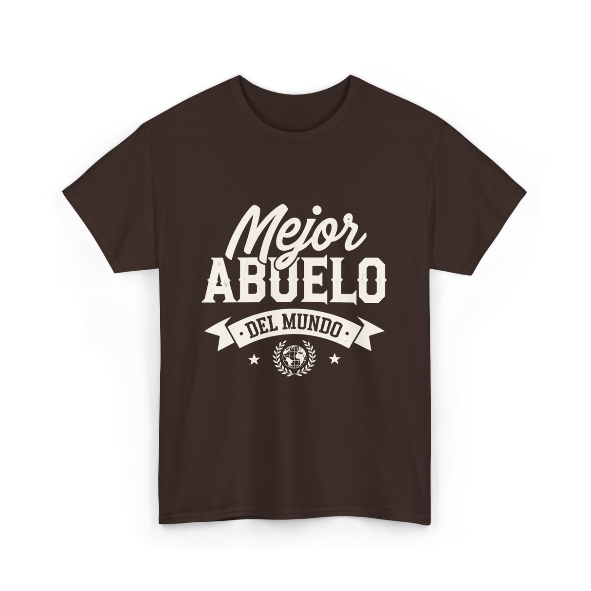 Mejor Abuelo Abuelo Mundial T-Shirt - Dark Chocolate