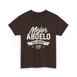 Mejor Abuelo Abuelo Mundial T-Shirt - Dark Chocolate