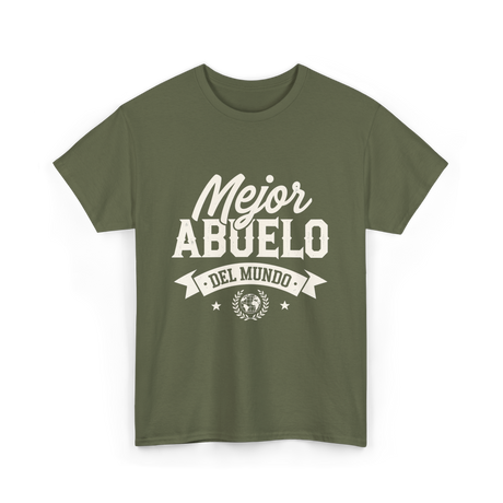 Mejor Abuelo Abuelo Mundial T-Shirt - Military Green