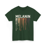 Melanin Colors Diversity Melanin T-Shirt - Forest Green