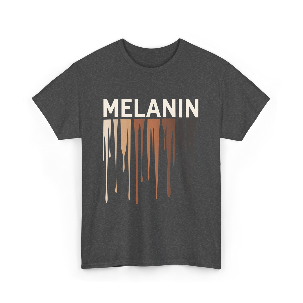 Melanin Colors Diversity Melanin T-Shirt - Dark Heather