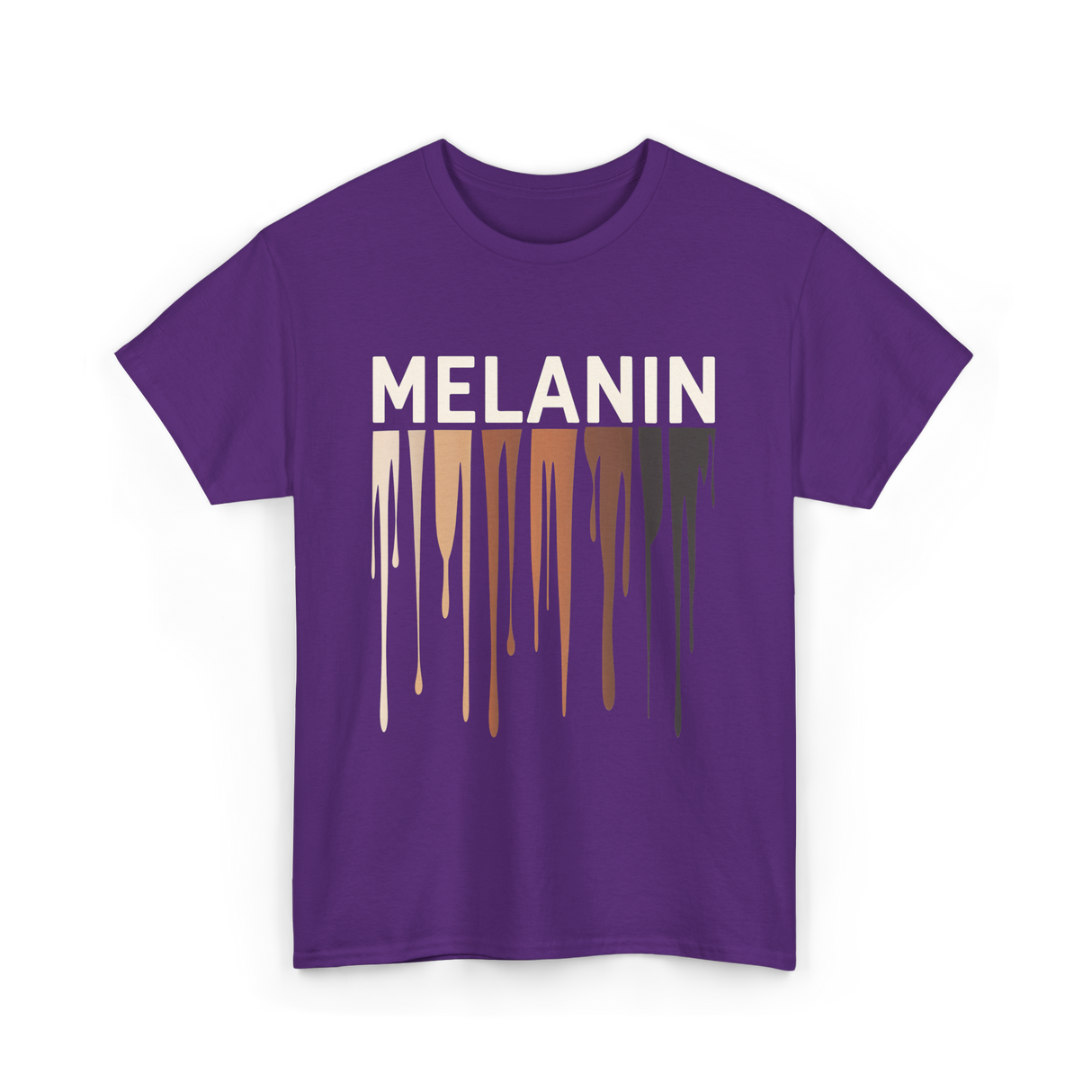 Melanin Colors Diversity Melanin T-Shirt - Purple