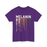 Melanin Colors Diversity Melanin T-Shirt - Purple