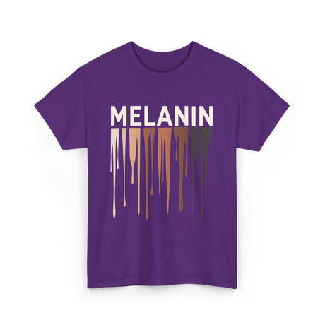 Melanin Colors Diversity Melanin T-Shirt - Purple