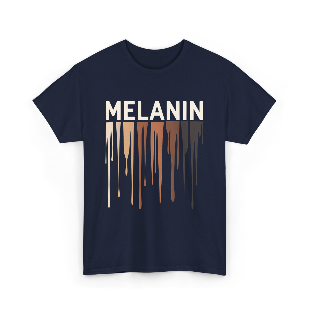 Melanin Colors Diversity Melanin T-Shirt - Navy