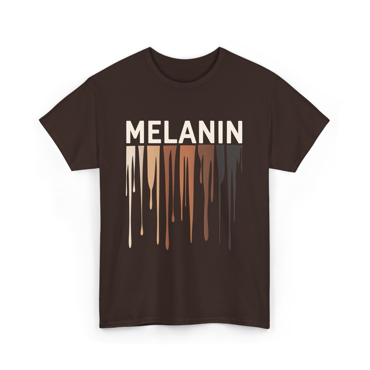 Melanin Colors Diversity Melanin T-Shirt - Dark Chocolate