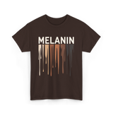 Melanin Colors Diversity Melanin T-Shirt - Dark Chocolate