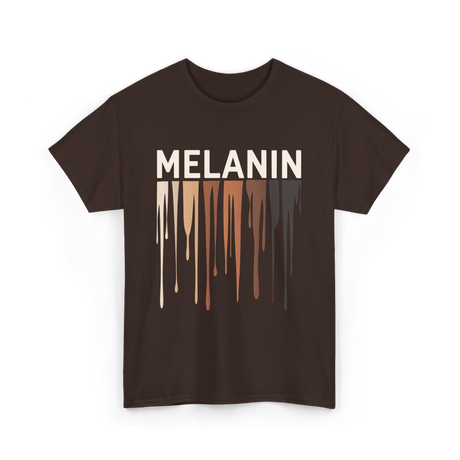 Melanin Colors Diversity Melanin T-Shirt - Dark Chocolate