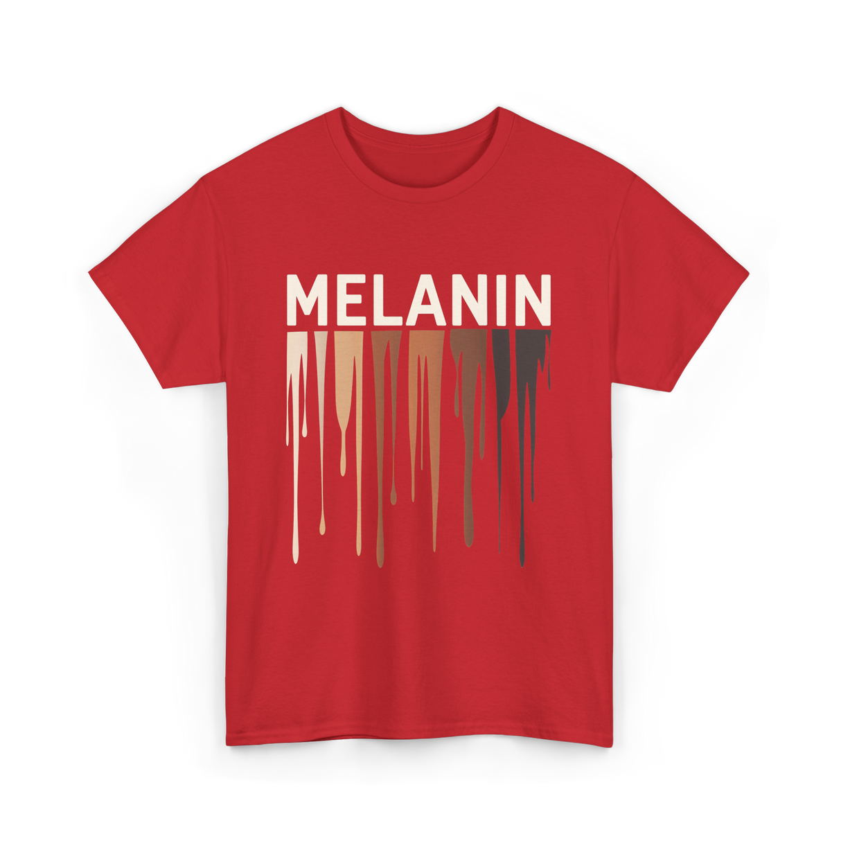 Melanin Colors Diversity Melanin T-Shirt - Red