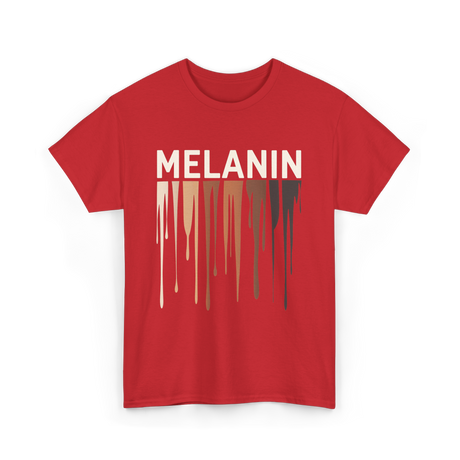 Melanin Colors Diversity Melanin T-Shirt - Red