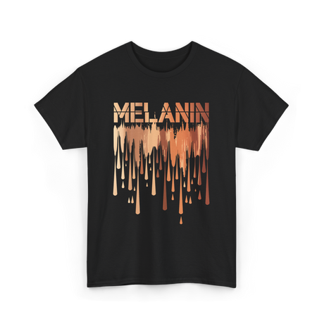 Melanin Drip Pride Celebration T-Shirt - Black