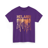 Melanin Drip Pride Celebration T-Shirt - Purple