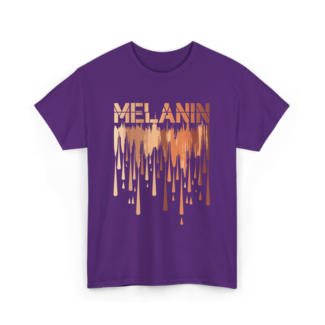 Melanin Drip Pride Celebration T-Shirt - Purple