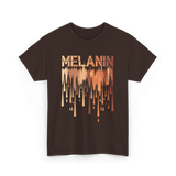 Melanin Drip Pride Celebration T-Shirt - Dark Chocolate