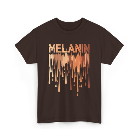 Melanin Drip Pride Celebration T-Shirt - Dark Chocolate