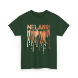 Melanin Drip Pride Celebration T-Shirt - Forest Green