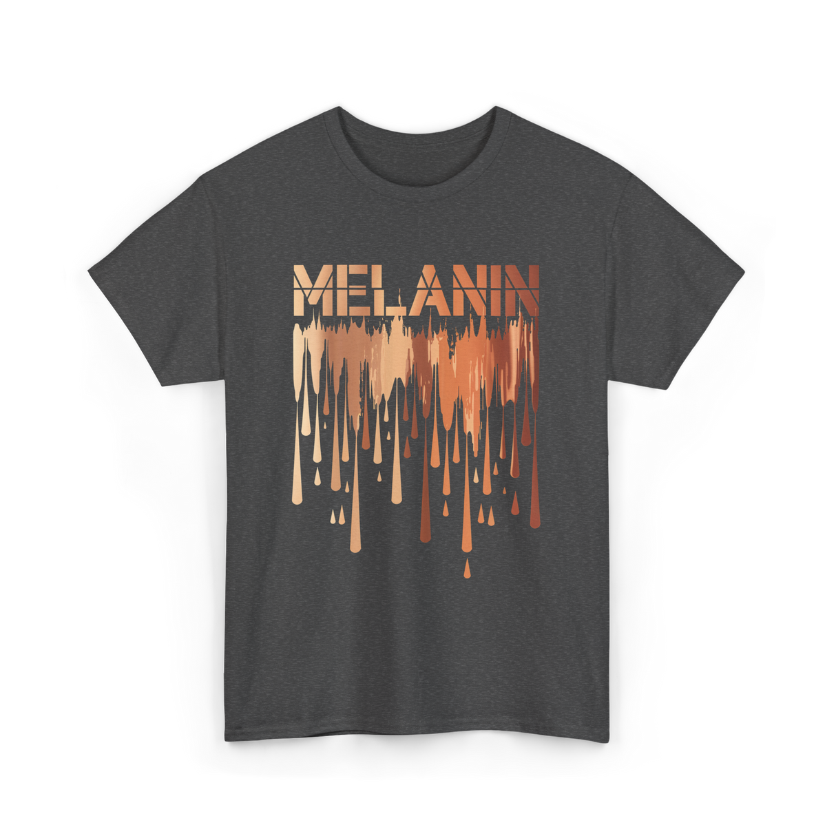 Melanin Drip Pride Celebration T-Shirt - Dark Heather