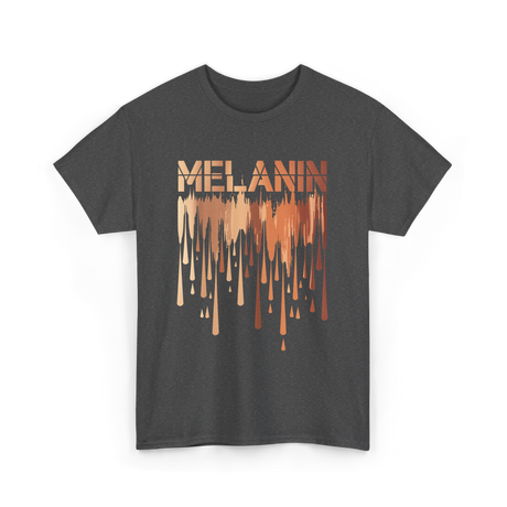 Melanin Drip Pride Celebration T-Shirt - Dark Heather