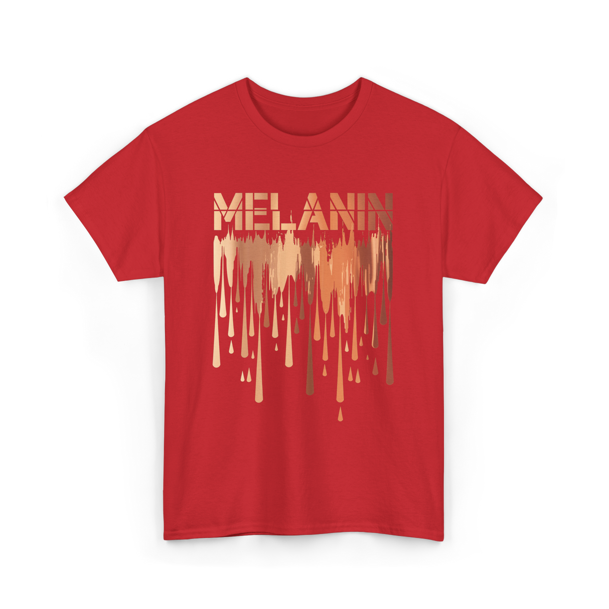 Melanin Drip Pride Celebration T-Shirt - Red