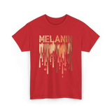 Melanin Drip Pride Celebration T-Shirt - Red