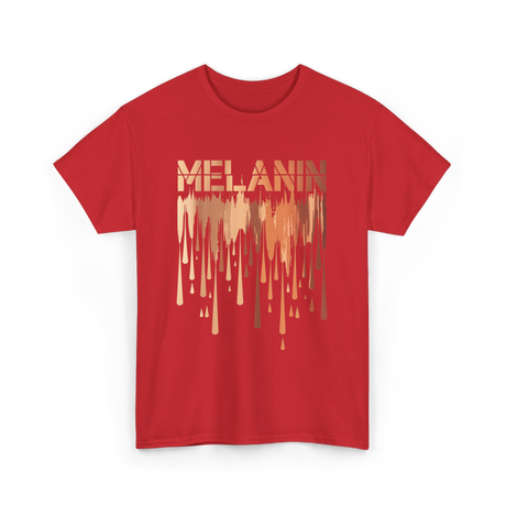 Melanin Drip Pride Celebration T-Shirt - Red