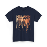 Melanin Drip Pride Celebration T-Shirt - Navy