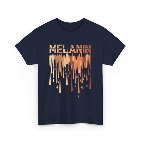 Melanin Drip Pride Celebration T-Shirt - Navy