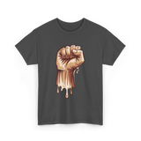 Melanin Fist Black Power Liberation T-Shirt - Dark Heather