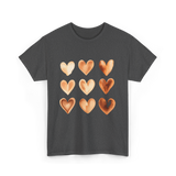 Melanin Hearts Equality Unity Art T-Shirt - Dark Heather