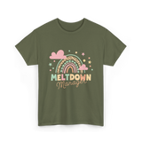 Meltdown Manager Childcare T-Shirt - Military Green