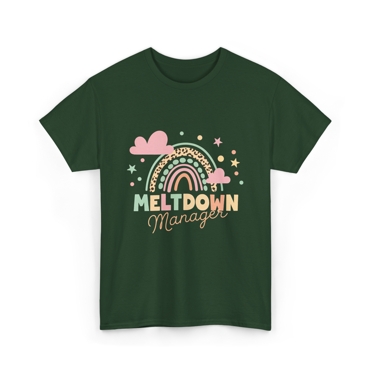 Meltdown Manager Childcare T-Shirt - Forest Green