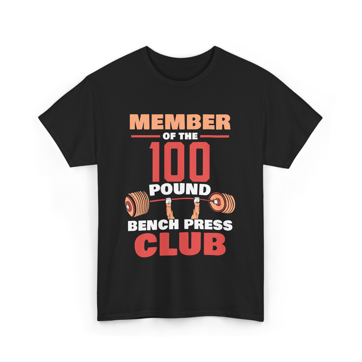 Member Of The 100 Pound Strength T-Shirt - Black