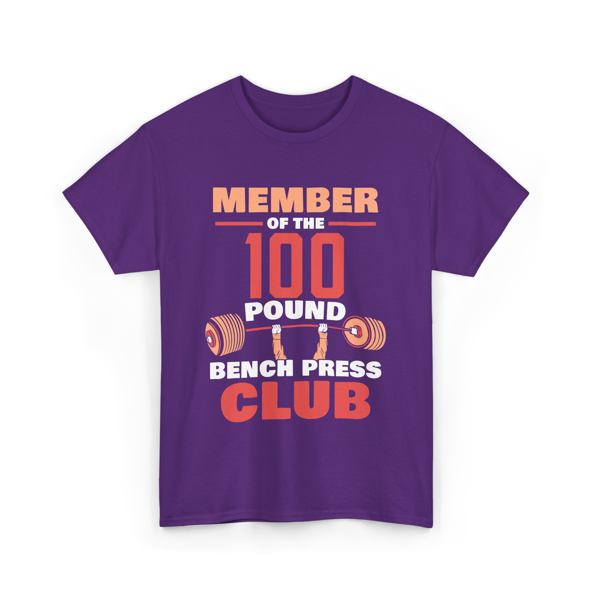 Member Of The 100 Pound Strength T-Shirt - Purple