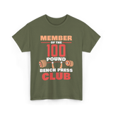 Member Of The 100 Pound Strength T-Shirt - Military Green