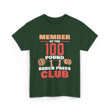 Member Of The 100 Pound Strength T-Shirt - Forest Green