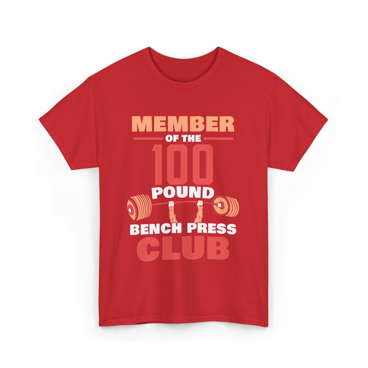 Member Of The 100 Pound Strength T-Shirt - Red