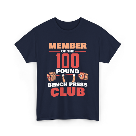 Member Of The 100 Pound Strength T-Shirt - Navy