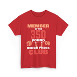 Member Of The 350 Pound Strength T-Shirt - Red