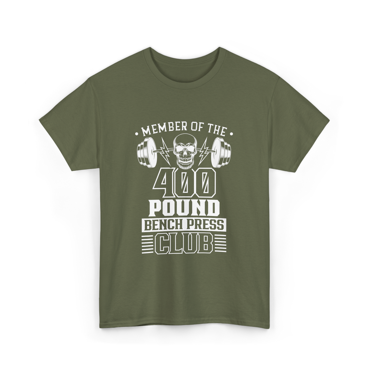 Member Of The 400 Pound Club T-Shirt - Military Green