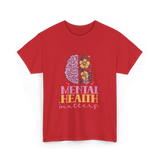 Mental Health Awareness Support T-Shirt - Red