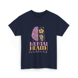 Mental Health Awareness Support T-Shirt - Navy