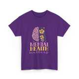 Mental Health Awareness Support T-Shirt - Purple