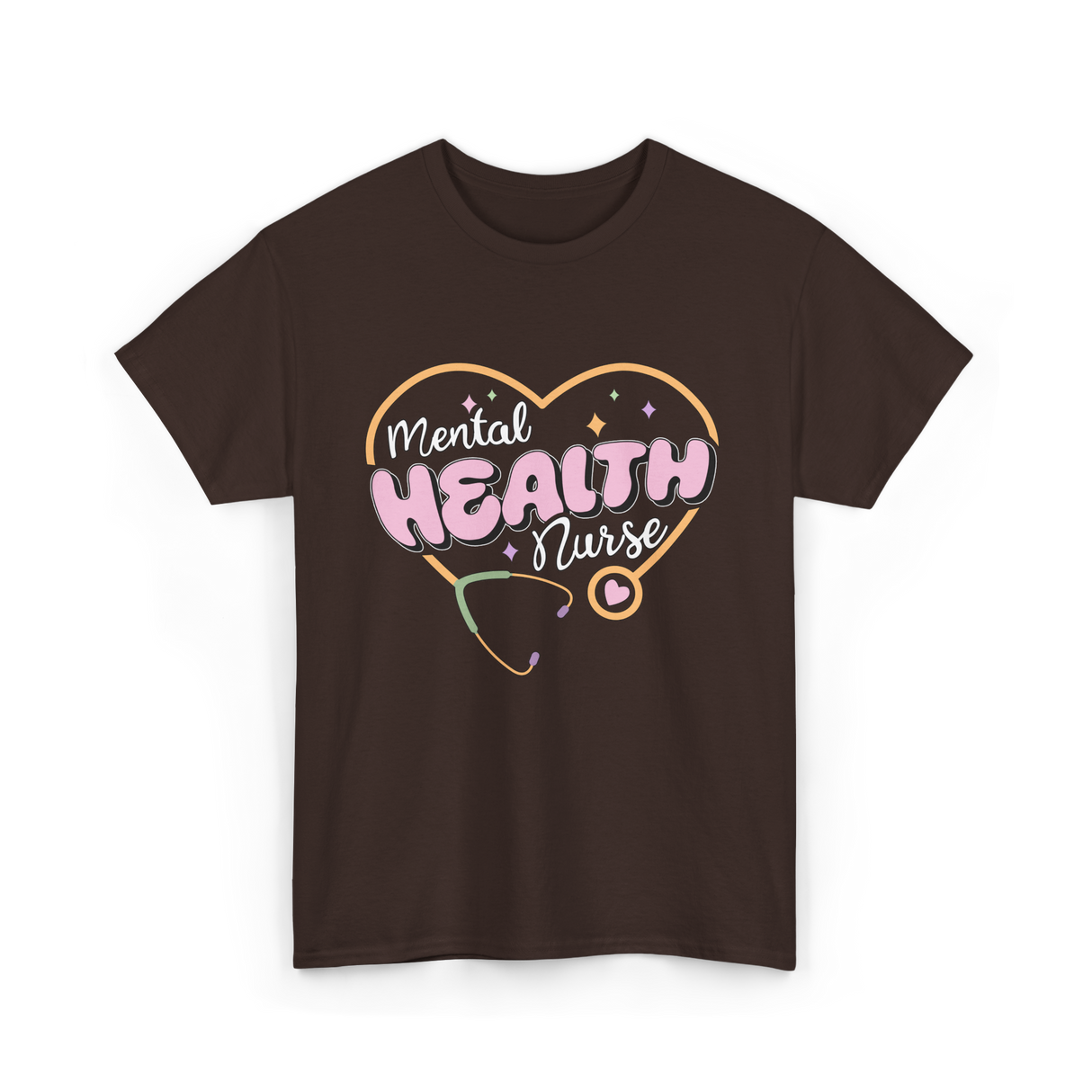 Mental Health Nurse Mental Health Nursing T-Shirt - Dark Chocolate