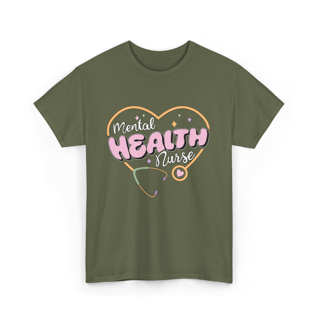 Mental Health Nurse Mental Health Nursing T-Shirt - Military Green