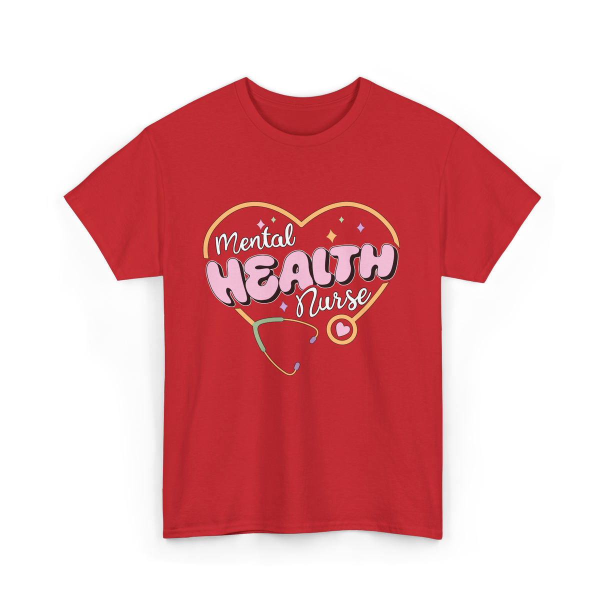 Mental Health Nurse Mental Health Nursing T-Shirt - Red